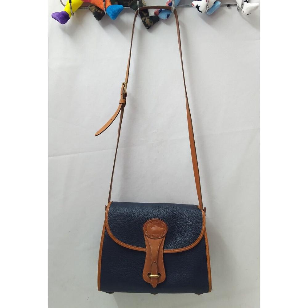 Dooney & Bourke Black Pebbled Leather Crossbody Bag - Vintage Made in USA - Picture 6 of 16